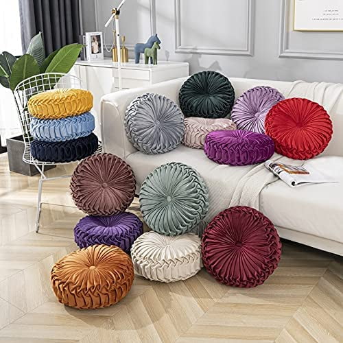 Orange round cheap pillow