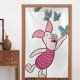 thumbnail image 1 of Cortina de puerta con diseño de cerdito para entrada, cortina opaca con estampado de patrón, cortina divisoria para habitación, tapiz para decoración del hogar, 34" de ancho x 56" de largo, 1 of 7