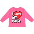 thumbnail image 3 of Inktastic I Love My Papa Boys or Girls Long Sleeve Toddler T-Shirt, 3 of 5
