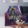 Gorilla Tag Blanket Super Soft Flannel Blanket Throw Lightweight Sofa Throw Blanket Warm