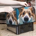 thumbnail image 7 of Haiem Sea Swimming Corgi Print Toaster Covers 4 Slice Wide Slot,Bread Dust Cover & Fingerprint Protection,Bread Machine Cover,Appliance Covers, 7 of 7
