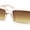 Beige Pink - Brown, variant on Womens Designer Luxury Narrow Rectangle Plastic Fashion Sunglasses Beige Brown - Brown