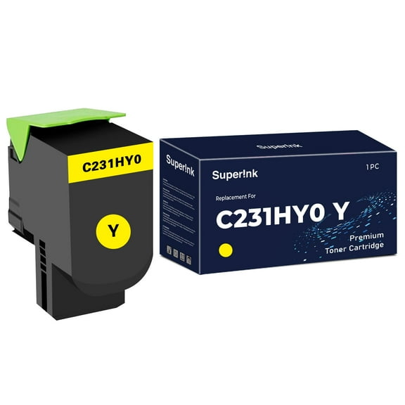 Compatible Lexmark C2310Y0/C231HY0 Yellow Toner Cartridge by Superink