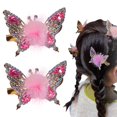 thumbnail image 1 of Pinzas para el cabello con forma de mariposa: las más nuevas de 2024, pinzas para el cabello con forma de mariposa en movimiento, pasadores con forma de pico de pato y mariposa voladora con diamantes, 1 of 6
