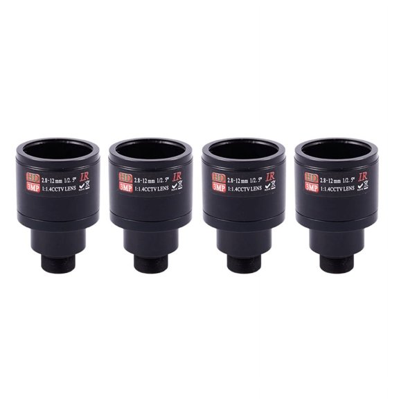 4X HD CCTV Lens 3.0MP 2.8-12mm Varifocal Cctv IR HD Lens,F1.4,Manual Focus Zoom