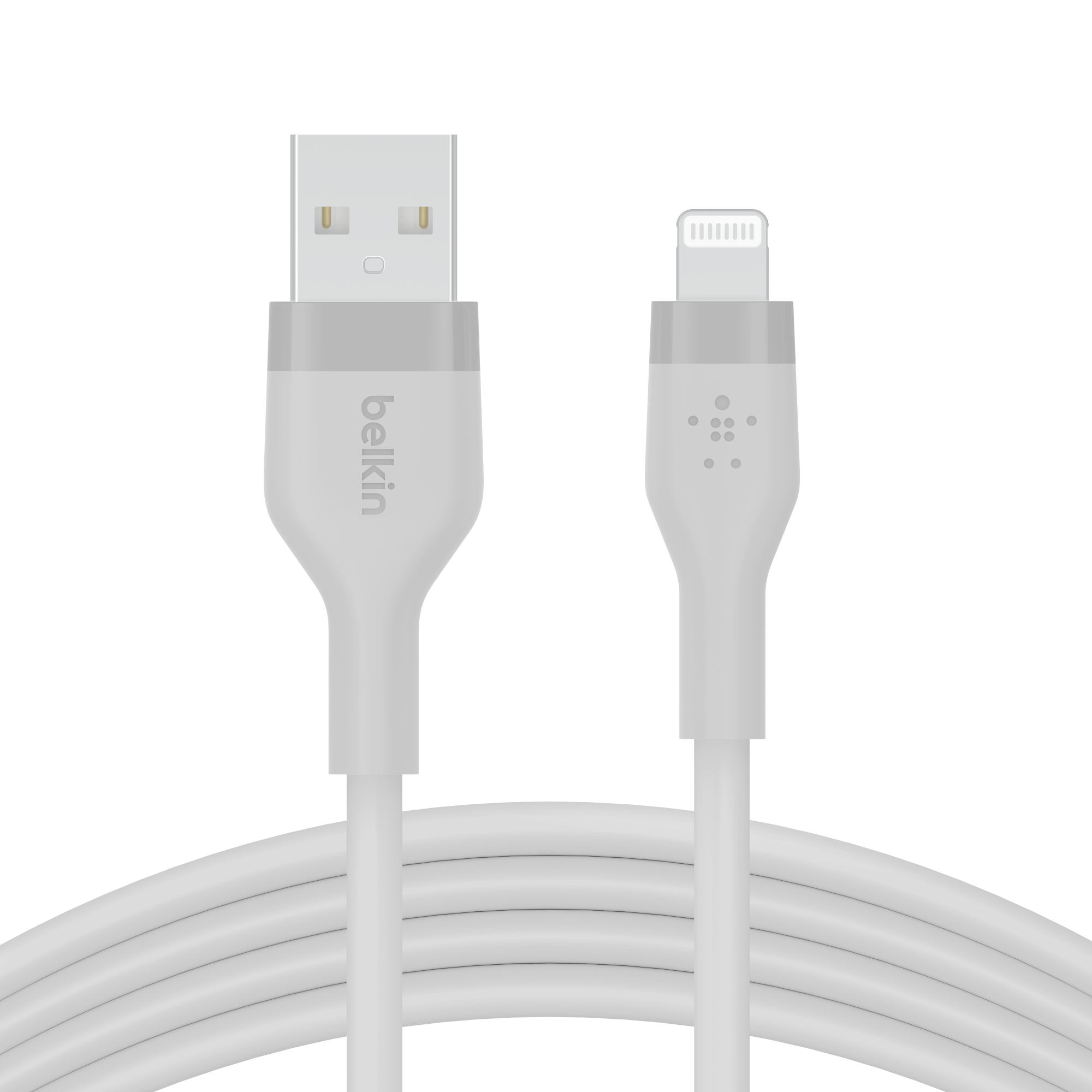 Belkin BoostCharge Flex Silicone Lightning Cable 5ft, Silver photo 7