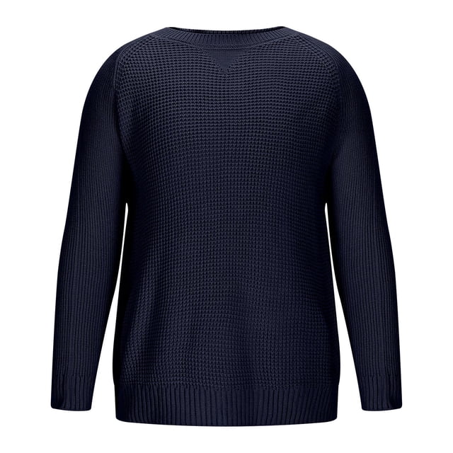 Chandail pour Hommes, Chandail en Tricot à Manches Longues, Col Rond Décontracté pour Chaleur et Tenue Polyvalente