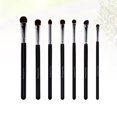 thumbnail image 4 of Juego de 7 brochas cosméticas para sombras de ojos, brochas de maquillaje de cerdas, herramientas de maquillaje para mujeres., 4 of 6
