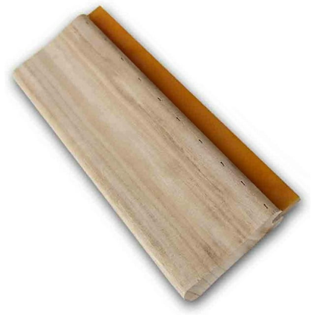 INTBUYING Screen Printing Squeegee 18 inches Long Wooden Ink Scraper 75 Durometer 4 inches Wide