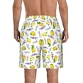 thumbnail image 3 of Naloa Lavender Flowers Men's Beach Shorts, Surfing shorts, Swim trunks, Quick Dry Swim Trunks for Surfing Beach Fun - X-Large, 3 of 9