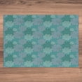 thumbnail image 3 of Ambesonne Floral Jigsaw Puzzle Durable Cardboard, Abstract Flower Petals Retro, 1000 pcs, Turquoise and Teal, 3 of 5