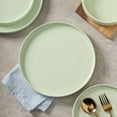 thumbnail image 5 of Stone + Lain Stella Porcelain Collection Dish Set, 6 Dinner Plates Service for 6, Lime Green, 5 of 6
