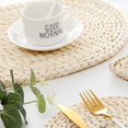thumbnail image 3 of POINTERTECK Corn Straw Woven Placemat Non-slip Kitchen Boiler Bowl Mat
 for Table Coasters Pots Pans, 3 of 8