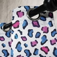 thumbnail image 4 of Ambesonne Camo Grommet Curtain, Animal Skin Watercolors, 50" x 54", Black Pink and Blue, 4 of 6