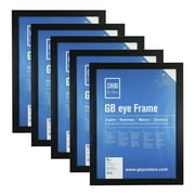 GB eye 20.5" x 15" Frame, FSC Black Wood Poster Frame, Scratch Proof Glazing- Set of 5