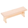 thumbnail image 4 of Greenadscape 1Set Miniature Wooden Bench Model for Doll House Decor Beige Rustic Design Furniture 11.8x1.6x1.3in, 4 of 8
