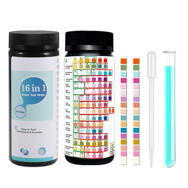 16 in 1 Drinking Water Test Kit Strips, Water Quality Test for Tap