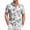 White, variant on HAJWOH Hawaiian Shirt for Men Casual Button Down Short Sleeve Summer Beach Shirts Loose Fit Floral Print Tropical Tops