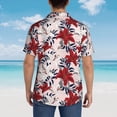thumbnail image 4 of Susaid Lilies Flowers Print Short Sleeve Shirts Button Down Casual Shirts Summer Beach Aloha Button Down Short Sleeve for Men ,X-Large, 4 of 7