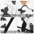 thumbnail image 6 of White Butterfly Black Dot Pattern Teens Toddler Nap Mat with Pillow, Sleeping Mat Bag for Preschool Daycare 51"x22", 6 of 6