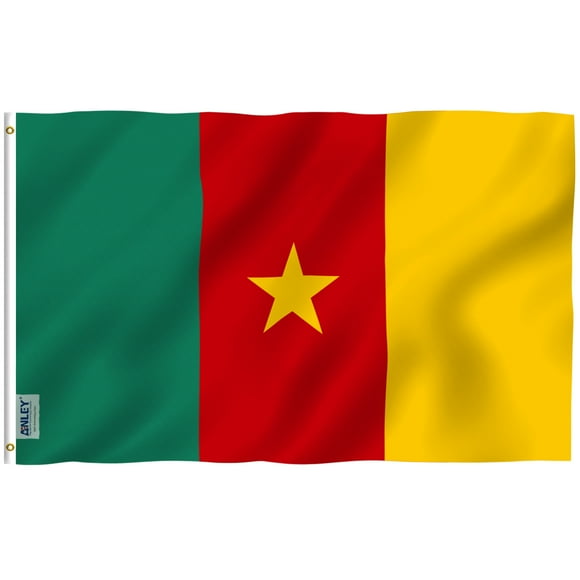 ANLEY Fly Breeze 3x5 Feet Cameroun flag - Cameroonian Flags Polyester with Brass Grommets 3 X 5 Ft