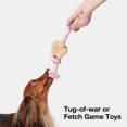 thumbnail image 5 of VETRESKA Cherry Blossom Knot Dog Rope Toys Tug of War Interactive Chew Toys for Aggressive Dog Pink, 5 of 11