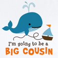 thumbnail image 2 of CafePress - Big Cousin To Be Mod Whale Body Suit - Baby Light Bodysuit, Size Newborn - 24 Months, 2 of 4