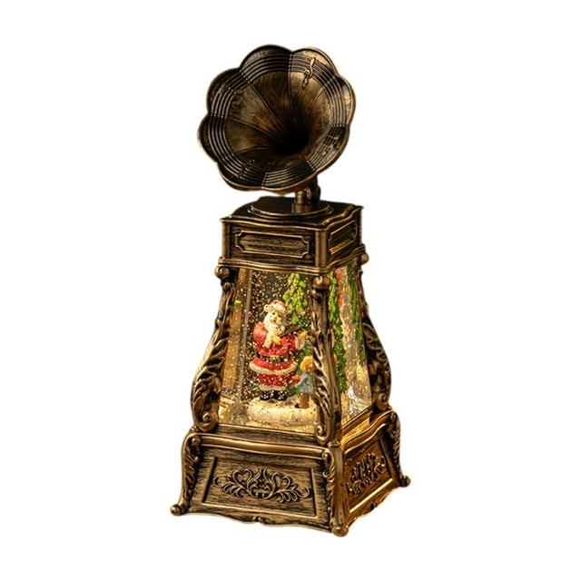 BELOVING Christmas Snow Globe Musical Box Collection Christmas Decoration for Friends Santa Claus