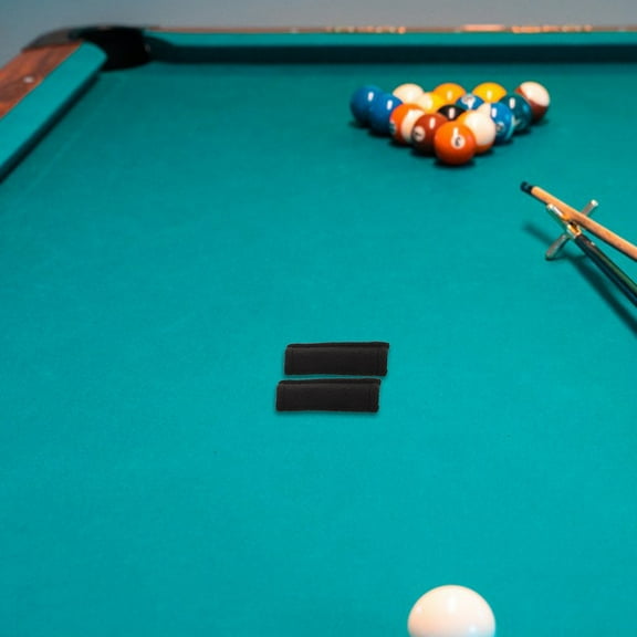 2 Pcs Billiard Cloth 9.50X4.00X1.30CM Black