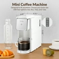 thumbnail image 5 of Mecity Mini Coffee Maker - Single Serve for K-Cup, Ground Coffee & Loose Tea, 6-12 Oz Brew Sizes, Includes Water Window & Descaling Mode, White, 5 of 9