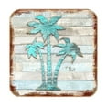 thumbnail image 2 of Nature Wonders 8198415-9C-S4 4 x 4 in. Palm Trees Coastal Wooden Cork Coasters Gift - Set of 4, 2 of 4