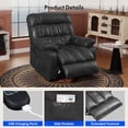 thumbnail image 4 of FLEXISPOT Dual Motor Power Lift Recliner Chair for Elderly with Massage and Heat, Oversized Lay Flat Sleeping Recliner with USB Charging Ports, Dark Gray, 4 of 11