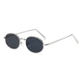 thumbnail image 4 of Small Frame Retro Oval Sunglasses Fashionable Men's and Women's Street Photography Sunglasses Trendy Round Frame Sunglasses, 4 of 9