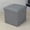 Gray, variant on 15" Collapsible Storage Ottomans, Square Space-Saving Storage Stool, Blue