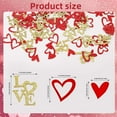thumbnail image 3 of 200 Pcs de Confettis en Forme de Cœur Accessoires de Décoration de Scène (Or + Rouge), 100 Pcs Confettis Cœurs d'Amour Pailletés Rouges/confettis de Table Décorations d'Anniversaire Saint-Valentin, 3 of 8