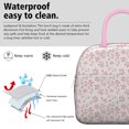 thumbnail image 4 of Insulated Lunch Bag for Women, Floral Print Oxford Fabric Lunch Box, Leakproof Thermal Cooler Tote for Work, School & Picnic, Vintage Floral Print, 4 of 5