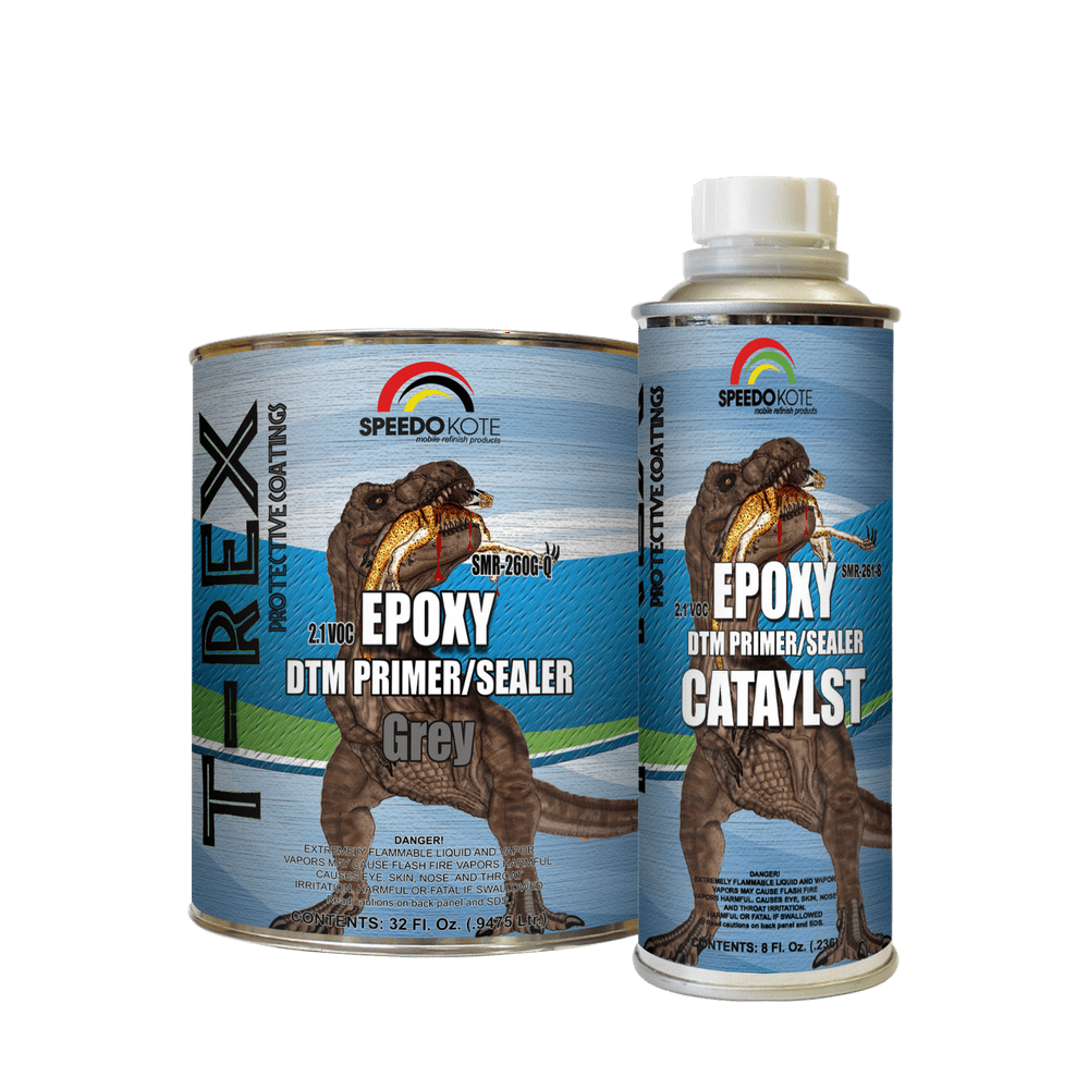 Epoxy Fast Dry 2.1 low voc DTM Primer & Sealer Gray Quart Kit, SMR260G