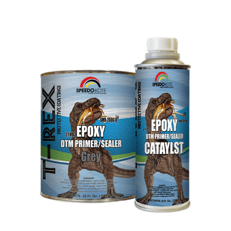Epoxy Fast Dry 2.1 low voc DTM Primer & Sealer Gray Quart Kit,