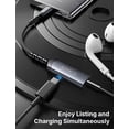 thumbnail image 2 of Adaptador USB C a 3,5 mm para auriculares y cargador JSAUX PD 60W, 2 of 7