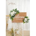 thumbnail image 4 of Letrero de bienvenida con diseño de estampado floral para decoración de boda, 2 unidades, color blanco, 4 of 8