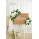 thumbnail image 4 of Letrero de bienvenida con diseño de estampado floral para decoración de boda, 2 unidades, color blanco, 4 of 8