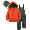 Ixtreme Toddler Boys Colorblock Heavy Snowsuit Winter Ski Jacket Snow Bib Bonus Hat