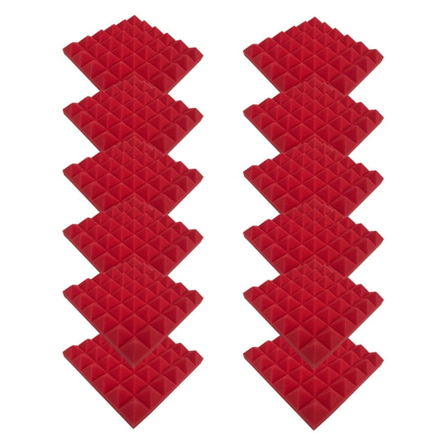 12PC Self-adhesive DIY Sound-absorbing Sponge Board Sound Insulation Sponge
