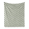 thumbnail image 1 of Abstract Soft Flannel Fleece Blanket, Onigiri Japanese Rice Balls Pastel Snack Hipster Cuisine Illustration, Cozy Plush for Indoor and Outdoor Use, 50" x 60", Pale Green Dark Green, by Ambesonne, 1 of 5