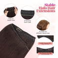 thumbnail image 4 of Extensiones de cabello Halo Rich Choices, 100% cabello humano Remy, 30 cm, 4 of 8