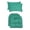 Fenbrook Teal, variant on RSH Décor Indoor Outdoor Set of 2 U-Shape Cushions Standard and 2 Lumbar Pillows, Beachcrest Caviar Floral