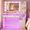 Creamy White, variant on Tomnk Vanity Desk with Mirror and Lights, 42.5" Makeup Vanity with Glass Top & Hollywood Light Bulb & RGB Lights, Vanity Table Set with 7 Drawers & 6 Transparent Shelves & Power Outlet for Bedroom