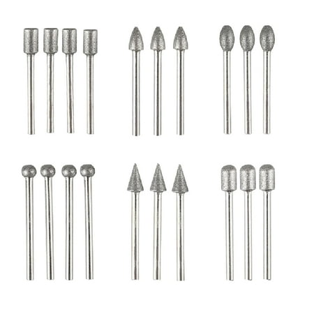 

Diamond Burr Bits Set 20PCS Polishing Kits Rotary Tools Accessories