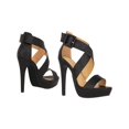 thumbnail image 5 of Women's High Heels Open Toe Ankle Strap Stilettos Platform Sexy Party Heeled Sandals, 5 of 5