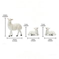 thumbnail image 6 of Winter Poetry Easter Sheep Figurine Set 3pcs Resin Goats Home Garden Courtyard Decoration Spring Holiday Tabletop Ornament(B), 6 of 6